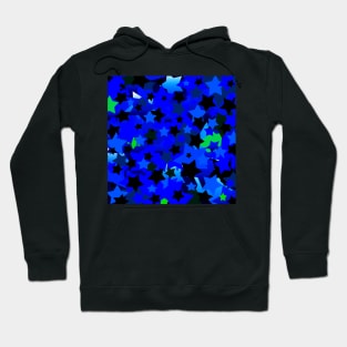 Punk Rock Stars Blue Hoodie